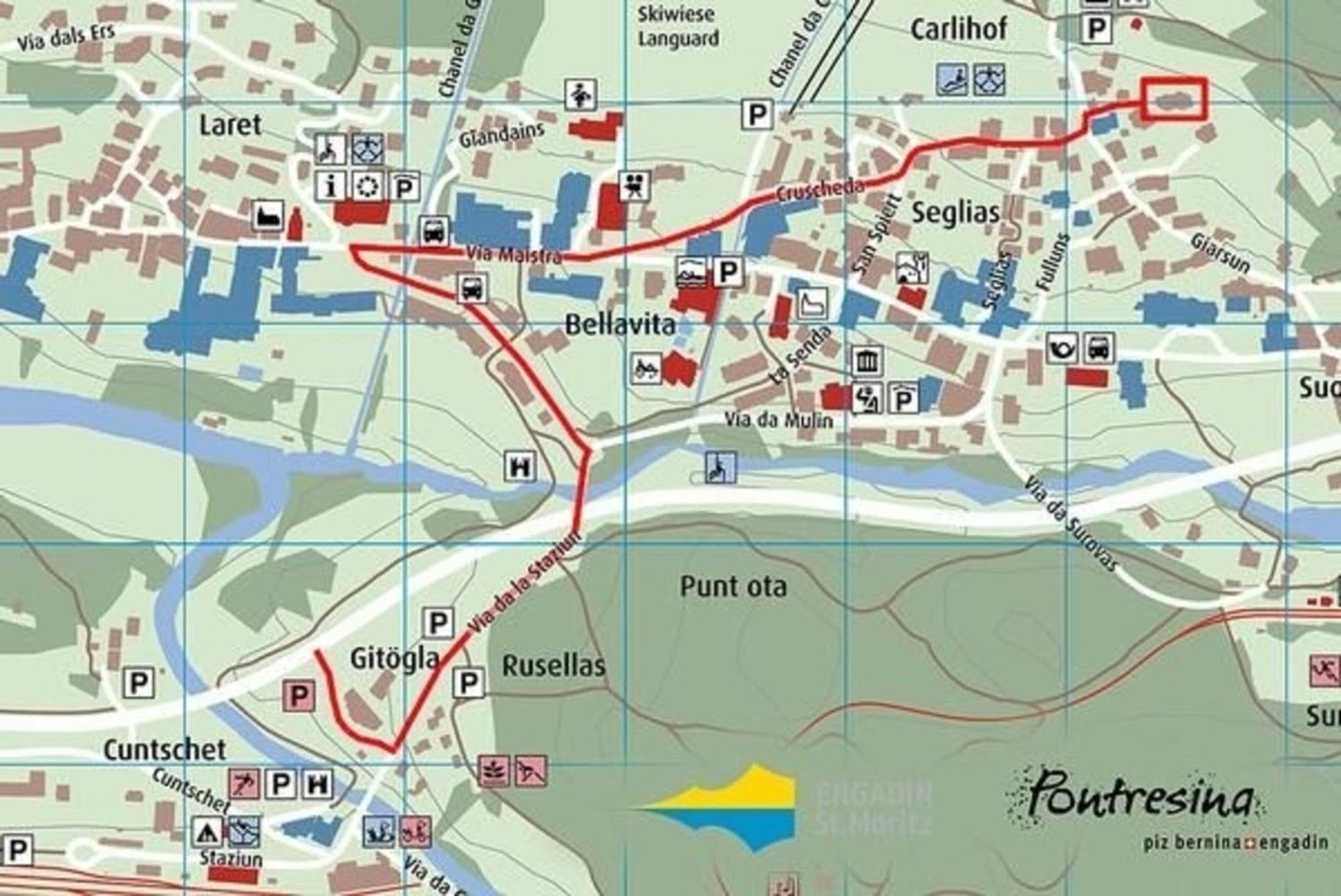 Chesa Aquileja Trueb Lägenhet Pontresina Exteriör bild