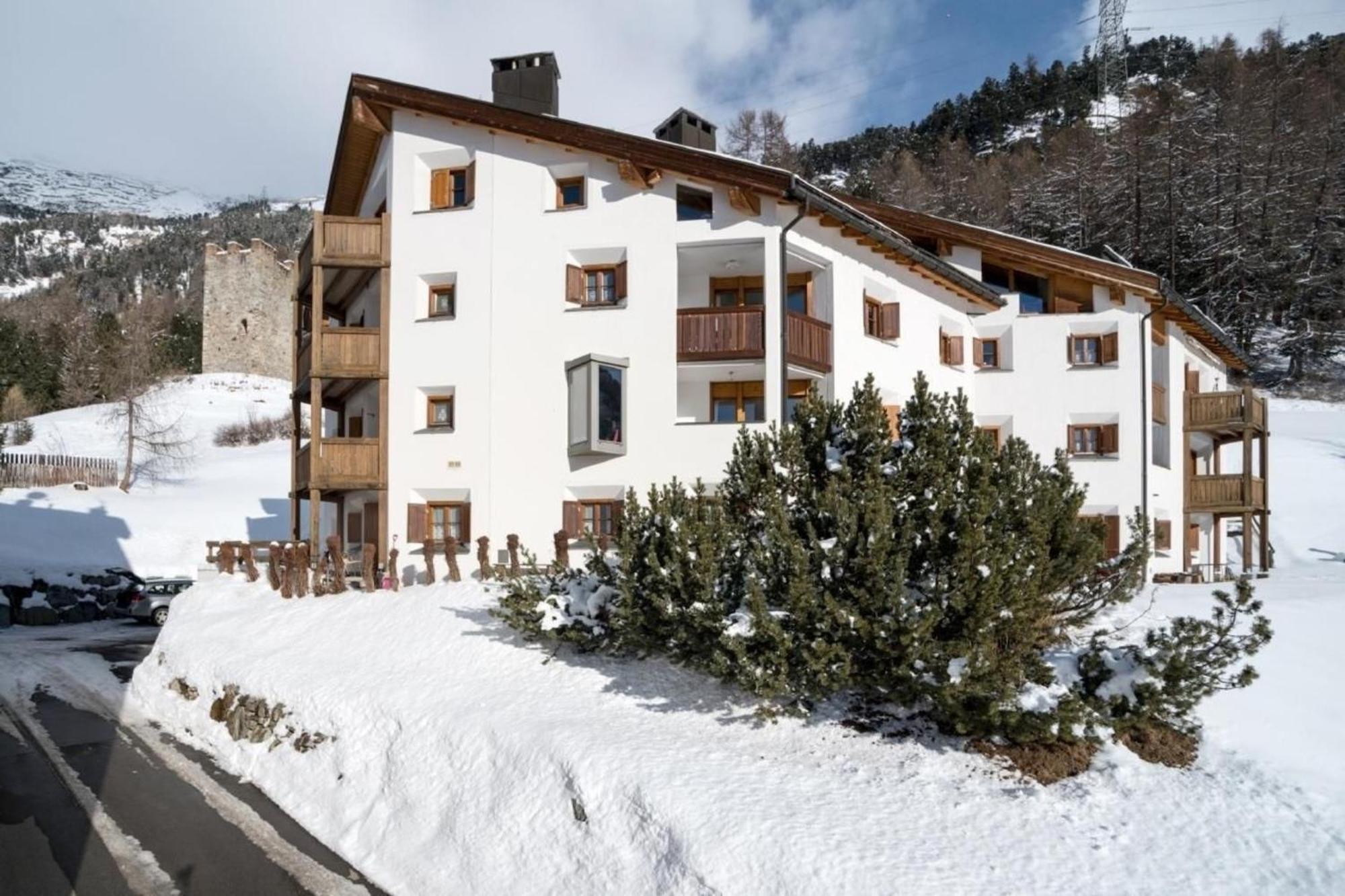 Chesa Aquileja Trueb Lägenhet Pontresina Exteriör bild